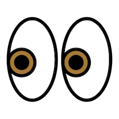 👀 Augen Emoji auf Openmoji