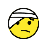 face-with-head-bandage Emoji openmoji