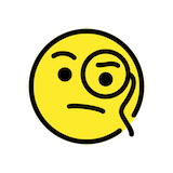 face-with-monocle Emoji openmoji
