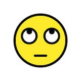 face-with-rolling-eyes Emoji openmoji