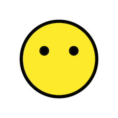 😶 Faccina senza bocca Emoji su Openmoji