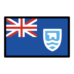 Bandeira das Ilhas Falkland Emoji Openmoji