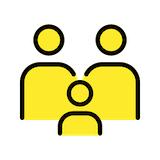 family-adult-adult-child Emoji openmoji