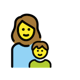 family-woman-boy Emoji openmoji