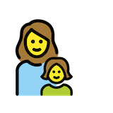 family-woman-girl Emoji openmoji