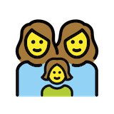 family-woman-woman-girl Emoji openmoji