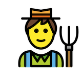 farmer Emoji openmoji