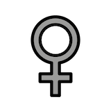 female-sign Emoji openmoji