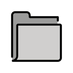 File Folder Emoji in Openmoji