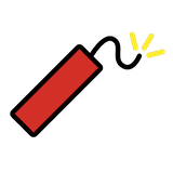 firecracker Emoji openmoji
