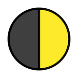 first-quarter-moon Emoji openmoji