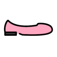 🥿 Flat Shoe Emoji in Openmoji