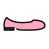 flat-shoe Emoji openmoji