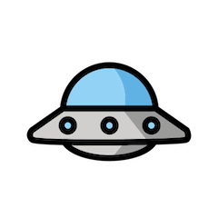 🛸 UFO Emoji su Openmoji