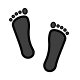 footprints Emoji openmoji