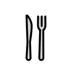 Fork and Knife Emoji in Openmoji