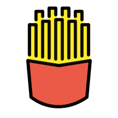 French Fries Emoji in Openmoji