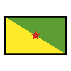 🇬🇫 Flag: French Guiana Emoji in Openmoji