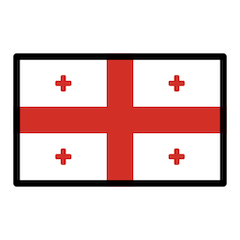 Flagge von Georgien Emoji Openmoji