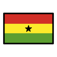 Flagge von Ghana Emoji Openmoji