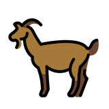 goat Emoji openmoji