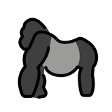 gorilla Emoji openmoji