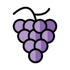 Grapes Emoji in Openmoji