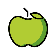 Mela verde Emoji Openmoji