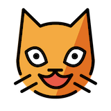 grinning-cat Emoji openmoji