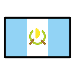 Bandera de Guatemala Emoji Openmoji