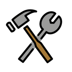 Hammer And Wrench Emoji in Openmoji