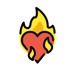 ❤️‍🔥 Heart on fire Emoji in Openmoji
