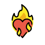 heart-on-fire Emoji openmoji