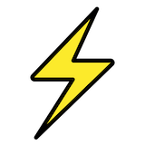 high-voltage Emoji openmoji