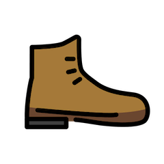 Hiking Boot Emoji in Openmoji