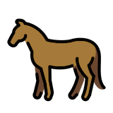horse Emoji openmoji