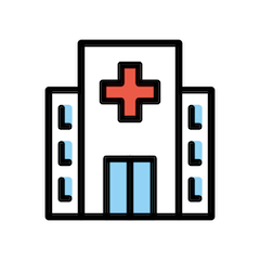 🏥 Hospital Emoji nos Openmoji