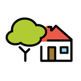 house-with-garden Emoji openmoji
