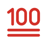 hundred-points Emoji openmoji