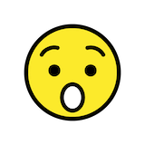 hushed-face Emoji openmoji