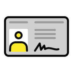 🪪 Identification Card Emoji in Openmoji