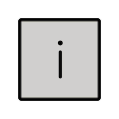 Simbolo delle informazioni Emoji Openmoji