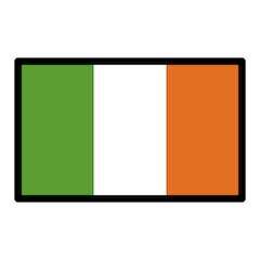 Bandera de Irlanda Emoji Openmoji