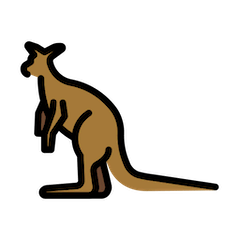 🦘 Kangaroo Emoji in Openmoji