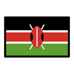Bandiera del Kenya Emoji Openmoji
