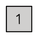 keycap-1 Emoji openmoji