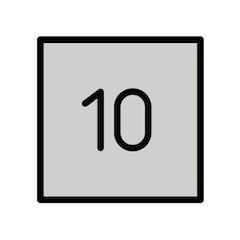 🔟 Tecla do número dez Emoji nos Openmoji