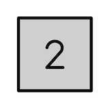 keycap-2 Emoji openmoji