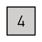 keycap-4 Emoji openmoji