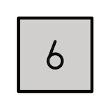 keycap-6 Emoji openmoji